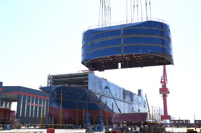 再创佳绩 国产3600车汽车运输船系列首制船全船贯通，彰显船舶制造新高度